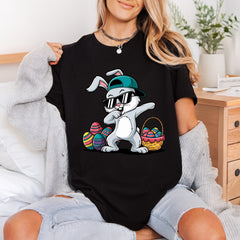 Dabbing Easter Bunny Hip Easter Spring Ready to Press DTF Transfer for Dtf