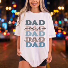 Dad Ever Retro Script Dad Vintage Ready to Press DTF Transfer for Dtf