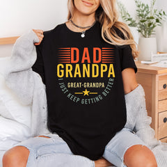 Dad Grandpa Great Retro Dad Grandpa Ready to Press DTF Transfer for Dtf