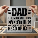 Dad Man Humorous Diy Dad Funny Ready to Press DTF Transfer for Dtf