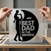 Dad Universe Fathers Day Dad Funny Ready to Press DTF Transfer for Dtf