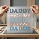 Daddy Ever Retro Diy Dad Vintage Ready to Press DTF Transfer for Dtf