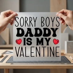 Daddy Valentine Diy Valentine Dad Ready to Press DTF Transfer for Dtf