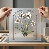 Daffodil Arch Floral Diy Spring Vintage Ready to Press DTF Transfer for Dtf