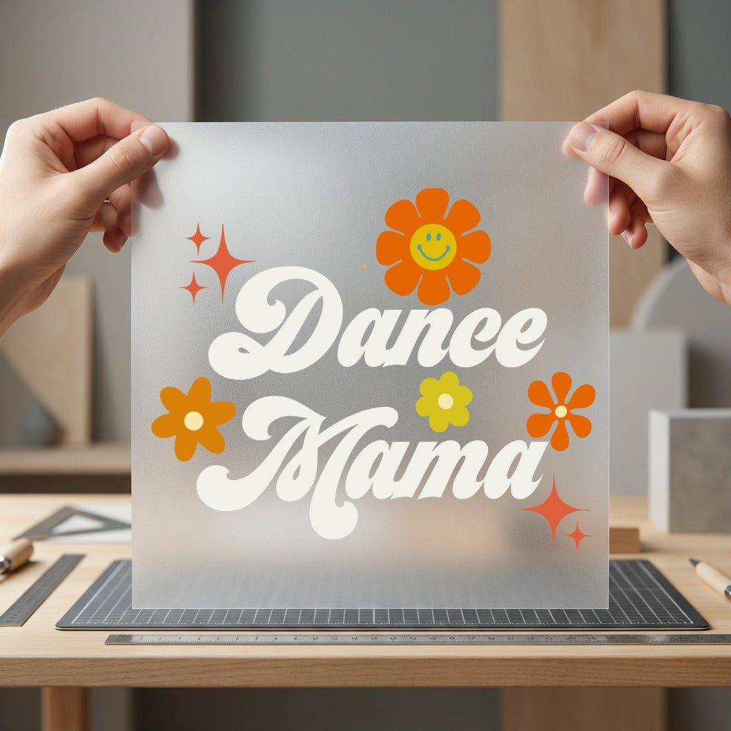 Dance Mama Groovy Retro Mom Vintage Ready to Press DTF Transfer for Dtf