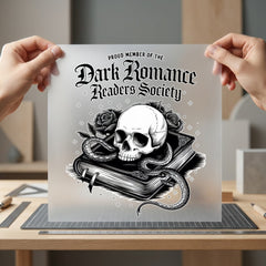 Dark Romance Readers Society Home & Cozy Vibes Collection Bookish Cozy Collection Ready to Press DTF Transfer for Dtf