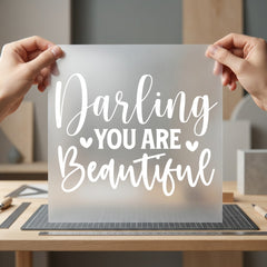 Darling You Beautiful Motivational Valentine Ready to Press DTF Transfer for Dtf