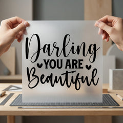 Darling You Beautiful Motivational Valentine Ready to Press DTF Transfer for Dtf