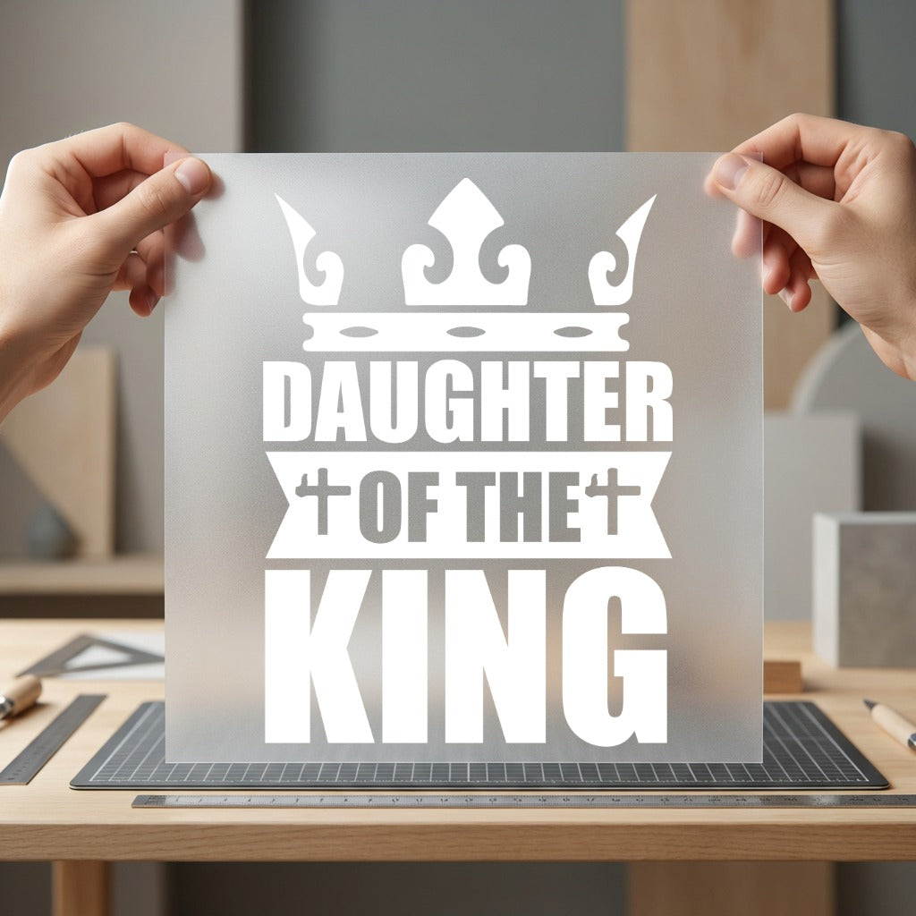 Daughter King Crown Faith-based Christian Faith Ready to Press DTF Transfer for Dtf