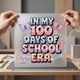 Days School Era Retro Teacher Retro Ready to Press DTF Transfer for Dtf