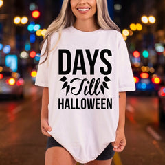 Days Till Halloween Spooky Halloween Aesthetic Ready to Press DTF Transfer for Dtf