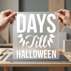 Days Till Halloween Spooky Halloween Aesthetic Ready to Press DTF Transfer for Dtf