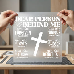 Dear Person Behind Christian Christian Faith Ready to Press DTF Transfer for Dtf