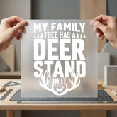 Deer Stand Family Tree Vintage Retro Ready to Press DTF Transfer for Dtf