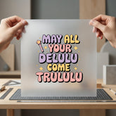 Delulu Trululu Retro Pastel Retro Aesthetic Ready to Press DTF Transfer for Dtf