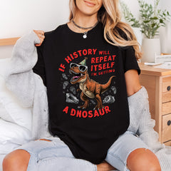 Dinosaur Party T-rex Humorous Funny Retro Ready to Press DTF Transfer for Dtf