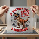 Dinosaur Party T-rex Humorous Funny Retro Ready to Press DTF Transfer for Dtf