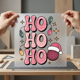 Disco Santa Retro Christmas Christmas Retro Ready to Press DTF Transfer for Dtf