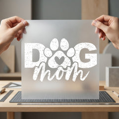 Distressed Dog Mom Pet Mom Dad Ready to Press DTF Transfer for Dtf