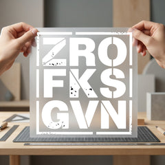 Distressed Stencil Font Bold Vintage Retro Ready to Press DTF Transfer for Dtf