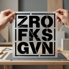 Distressed Stencil Font Bold Vintage Retro Ready to Press DTF Transfer for Dtf
