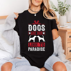 Dog Lover Paradise Retro Mom Dad Ready to Press DTF Transfer for Dtf