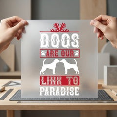Dog Lover Paradise Retro Mom Dad Ready to Press DTF Transfer for Dtf