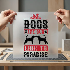 Dog Lover Paradise Retro Mom Dad Ready to Press DTF Transfer for Dtf