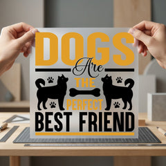 Dog Lover Quote Pet Mom Dad Ready to Press DTF Transfer for Dtf