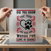 Dog Lover Quote Retro Mom Dad Ready to Press DTF Transfer for Dtf