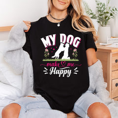 Dog Makes Happy Pet Mom Dad Ready to Press DTF Transfer for Dtf