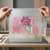 Dog Mama Paw Leopard Mom Dad Ready to Press DTF Transfer for Dtf