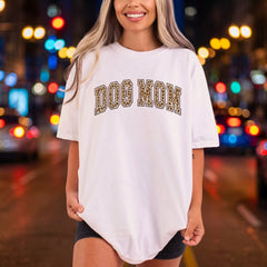 Dog Mom Leopard Varsity Mom Dad Ready to Press DTF Transfer for Dtf