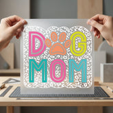 Dog Mom Leopard Vibrant Mom Dad Ready to Press DTF Transfer for Dtf