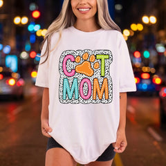 Dog Mom Paw Spotted Mom Dad Ready to Press DTF Transfer for Dtf