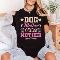 Dog Mother Coffee Pink Mom Dad Ready to Press DTF Transfer for Dtf