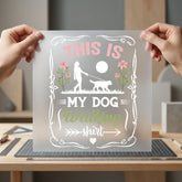 Dog Walking Pet Lover Mom Dad Ready to Press DTF Transfer for Dtf