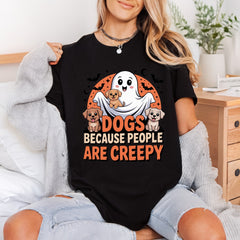 Dogs Because People Creepy Halloween Funny Ready to Press DTF Transfer for Dtf