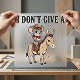 Don Give Donkey Mouse Funny Sarcastic Ready to Press DTF Transfer for Dtf