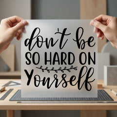 Don Hard Yourself Empowering Aesthetic Ready to Press DTF Transfer for Dtf