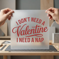 Don Need Valentine Nap Valentine Funny Ready to Press DTF Transfer for Dtf