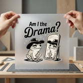 Drama Frog Retro Funny Funny Sarcastic Ready to Press DTF Transfer for Dtf