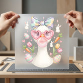 Duck Easter Kawaii Diy Easter Spring Ready to Press DTF Transfer for Dtf