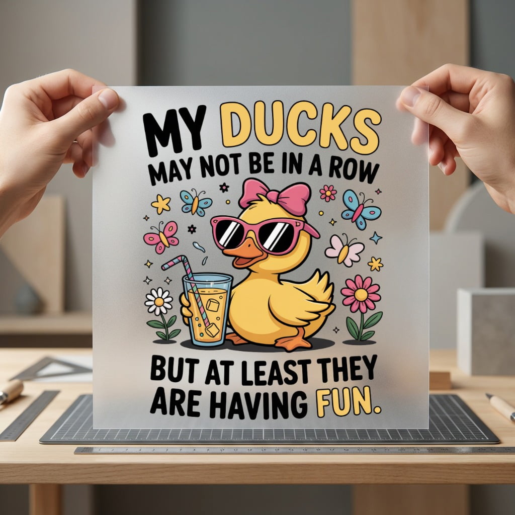 Ducks May Not Row Funny Sarcastic Ready to Press DTF Transfer for Dtf