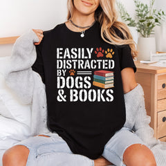 Easily Distracted Dogs Books Mom Dad Ready to Press DTF Transfer for Dtf