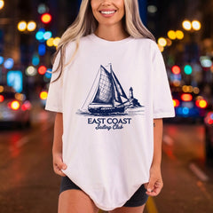East Coast Sailing Club Usa Marine Ready to Press DTF Transfer for Dtf