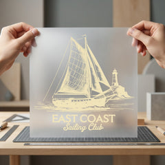 East Coast Sailing Club Usa Marine Ready to Press DTF Transfer for Dtf