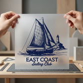 East Coast Sailing Club Usa Marine Ready to Press DTF Transfer for Dtf