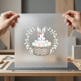 Easter Bunny Basket Diy Easter Spring Ready to Press DTF Transfer for Dtf