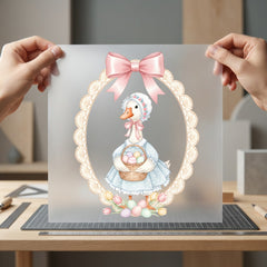 Easter Duckling Eggs Spring Easter Spring Ready to Press DTF Transfer for Dtf